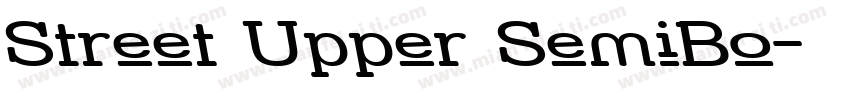 Street Upper SemiBo字体转换
